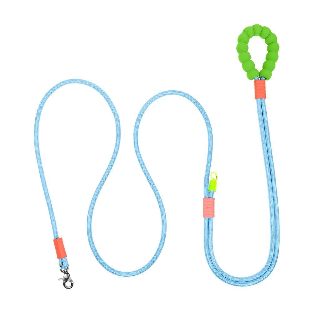 Laisse corde chien 3m bleu claire 