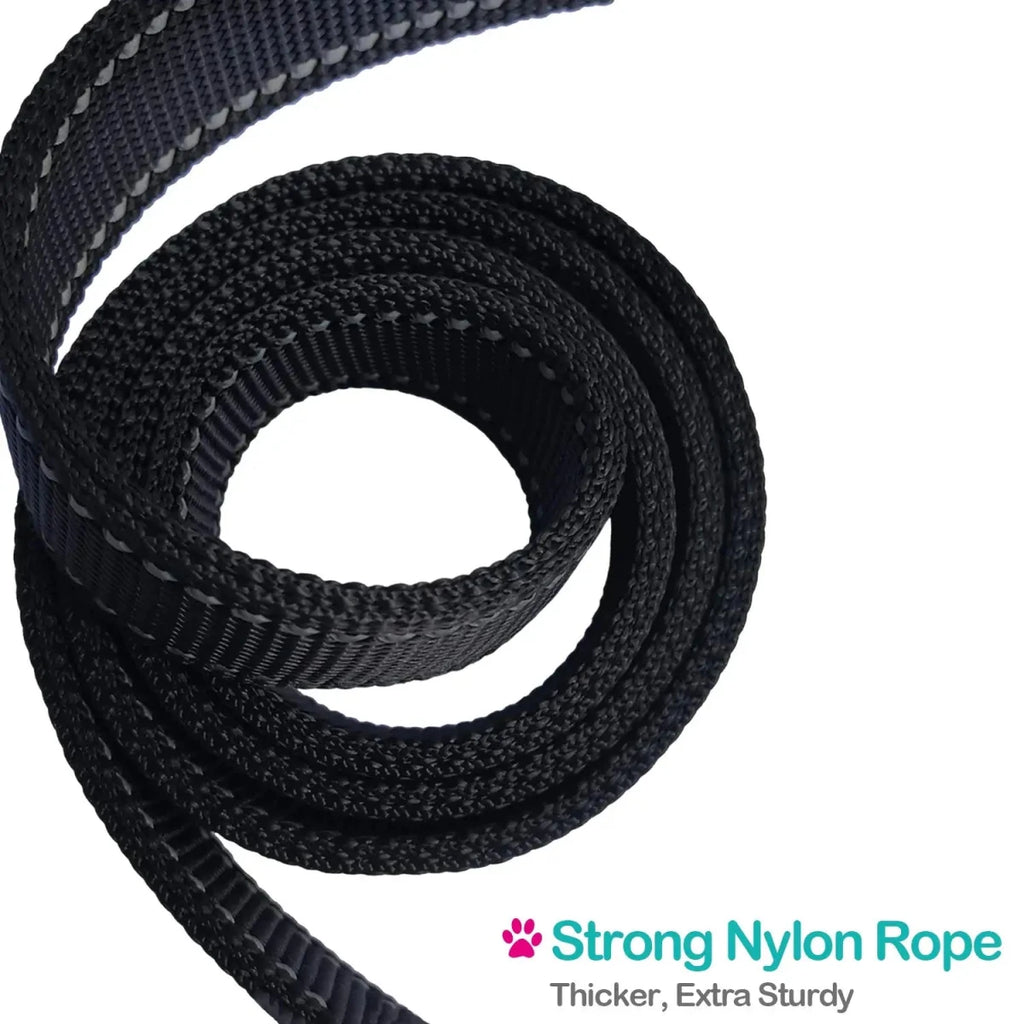 Laisse courte pour chien qui tire en nylon