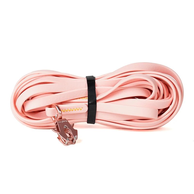 Laisse de dressage pour chien rose