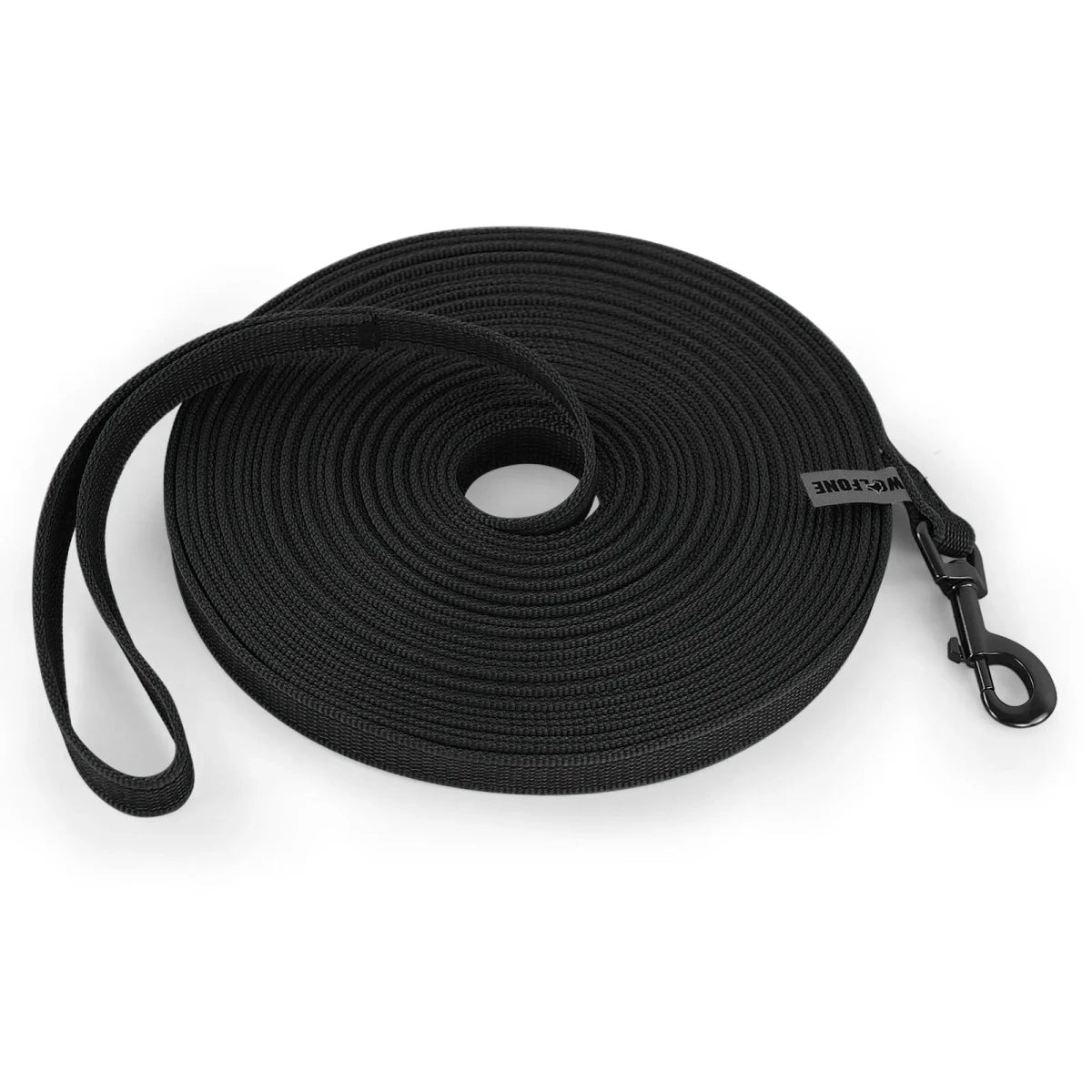 laisse pour chiot noir en nylon résistant de couleur noir. Image produit Boutiquechien