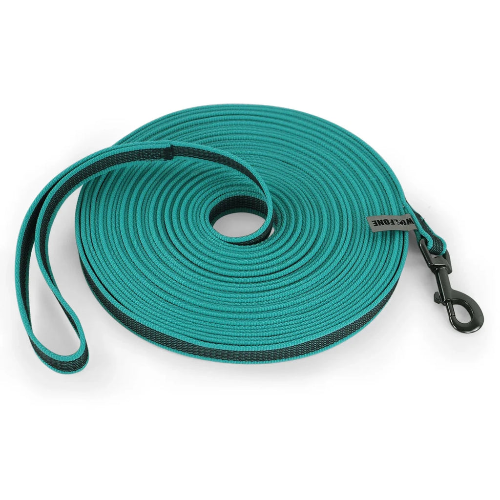 laisse pour chiot bleu en nylon résistant de couleur jaune et noir. Image produit Boutiquechien