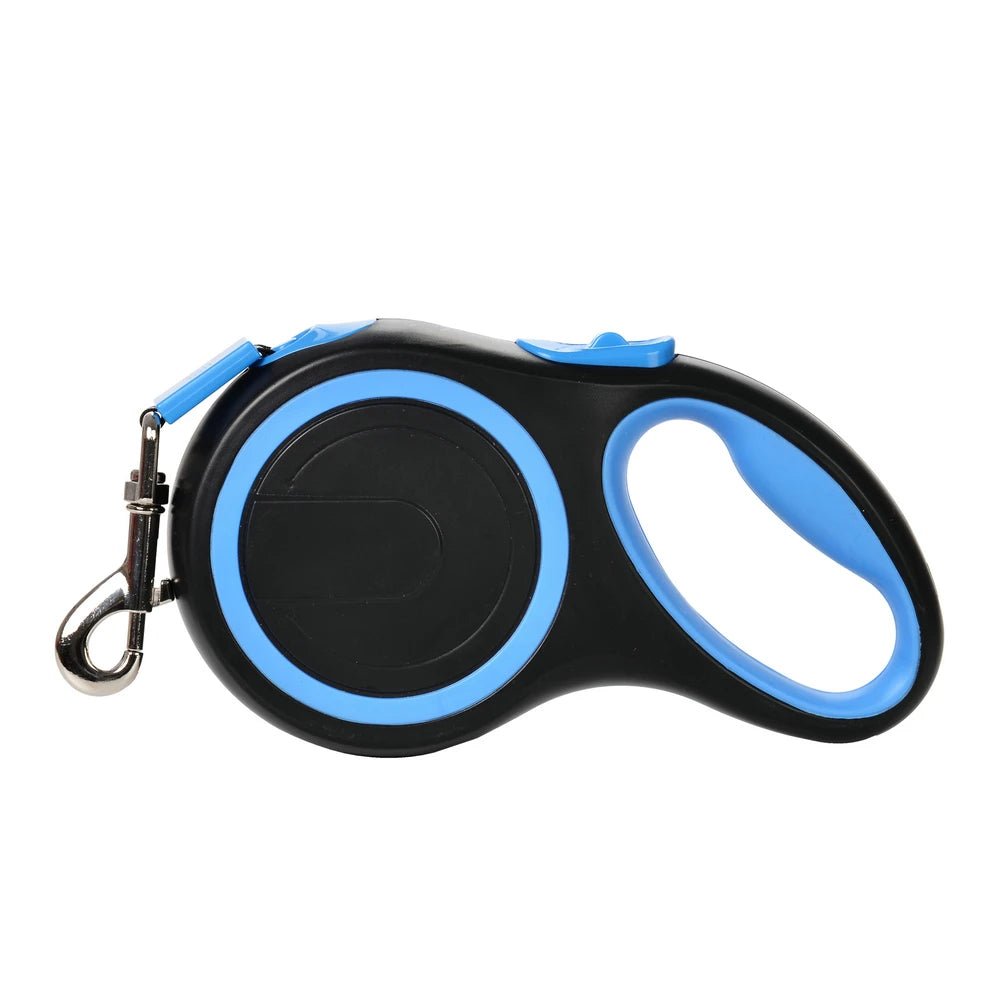 Laisse enrouleur gros chien 80 kg  bleu et noir