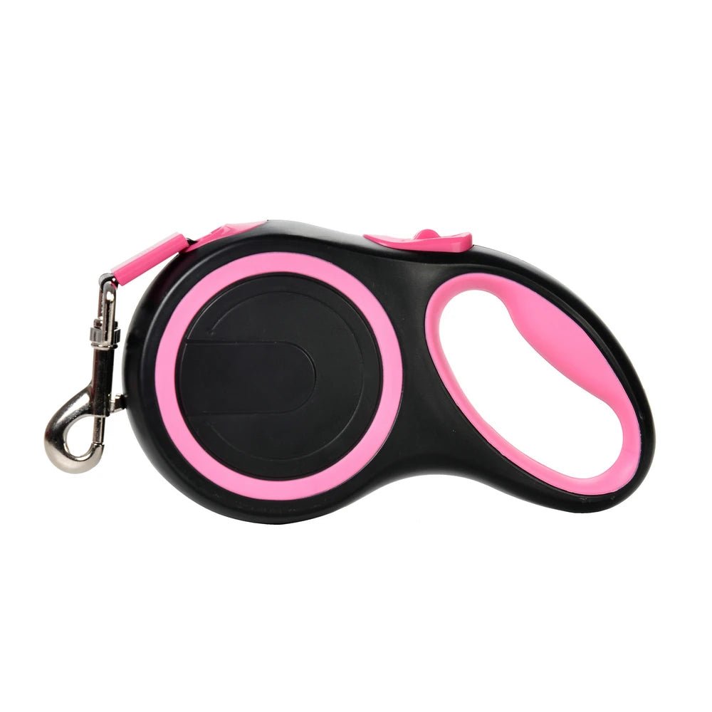 Laisse enrouleur gros chien 80 kg rose