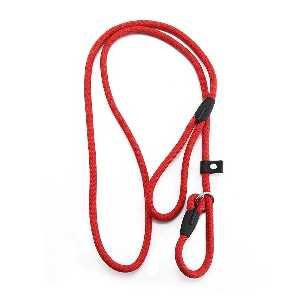 Laisse lasso avec arrêtoir rouge