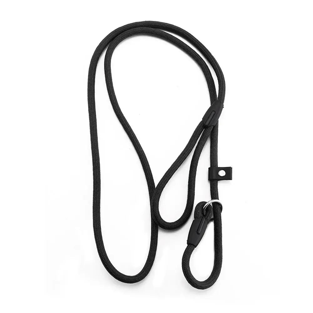 Laisse lasso avec arrêtoir noir
