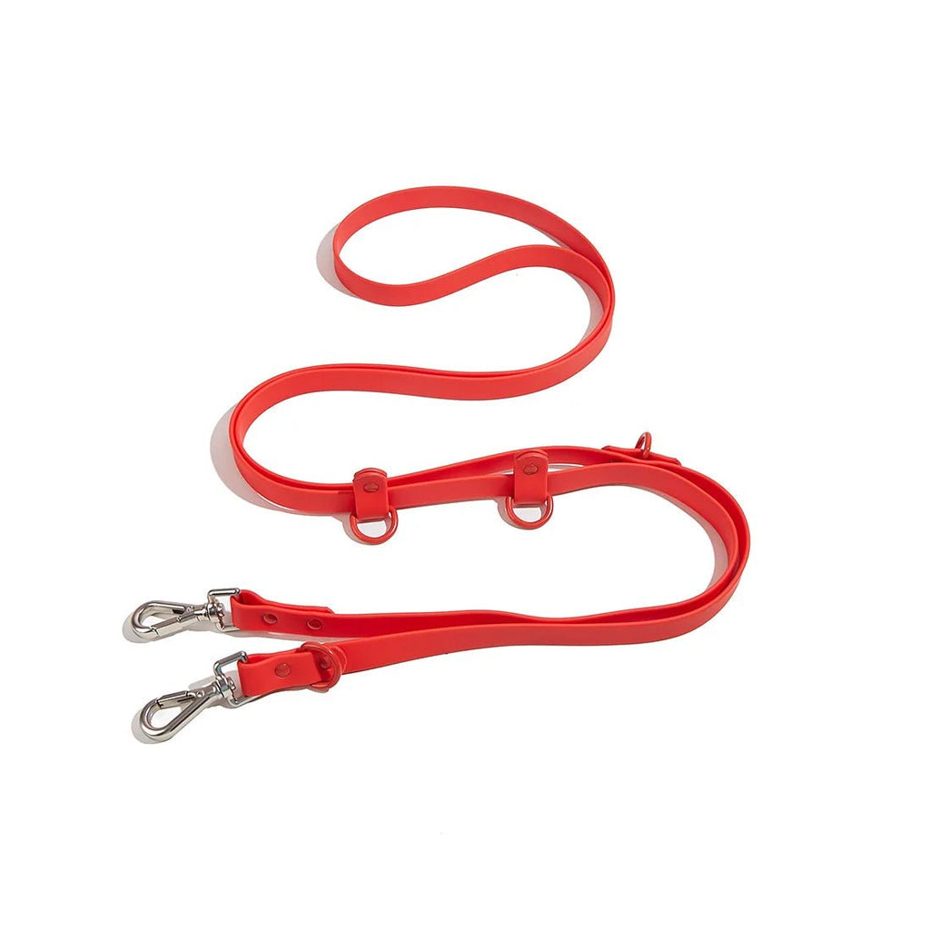 Laisse lasso biothane rouge