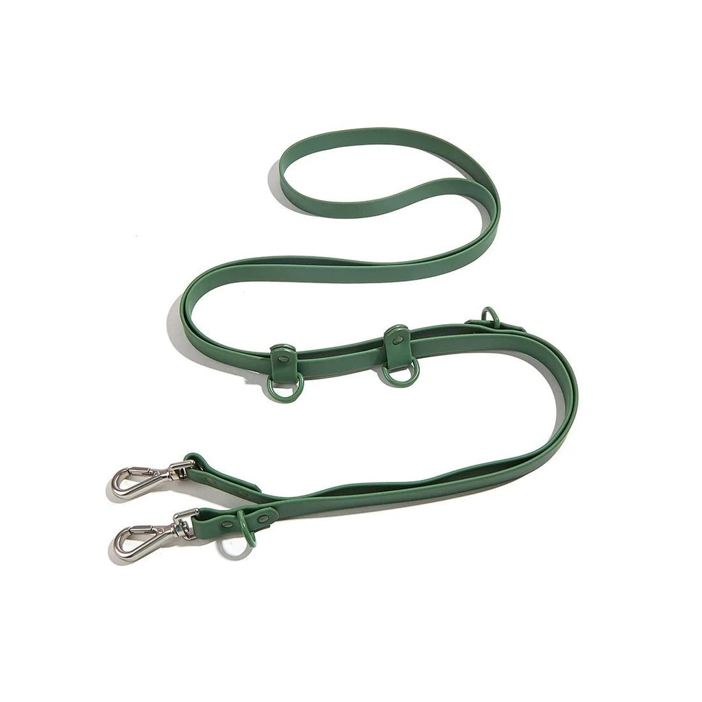 Laisse lasso biothane verte fonce