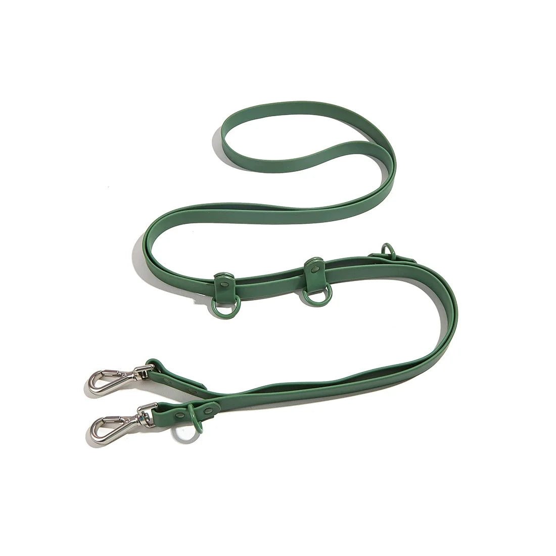 Laisse lasso biothane verte fonce