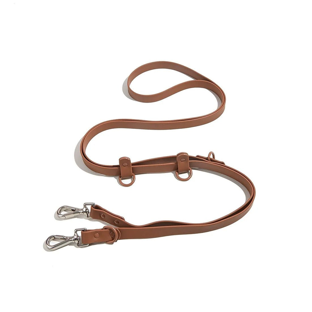 Laisse lasso biothane brune