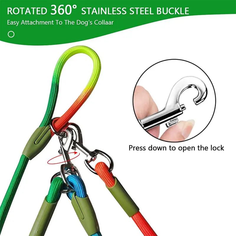 Laisse lasso nylon rotation 360