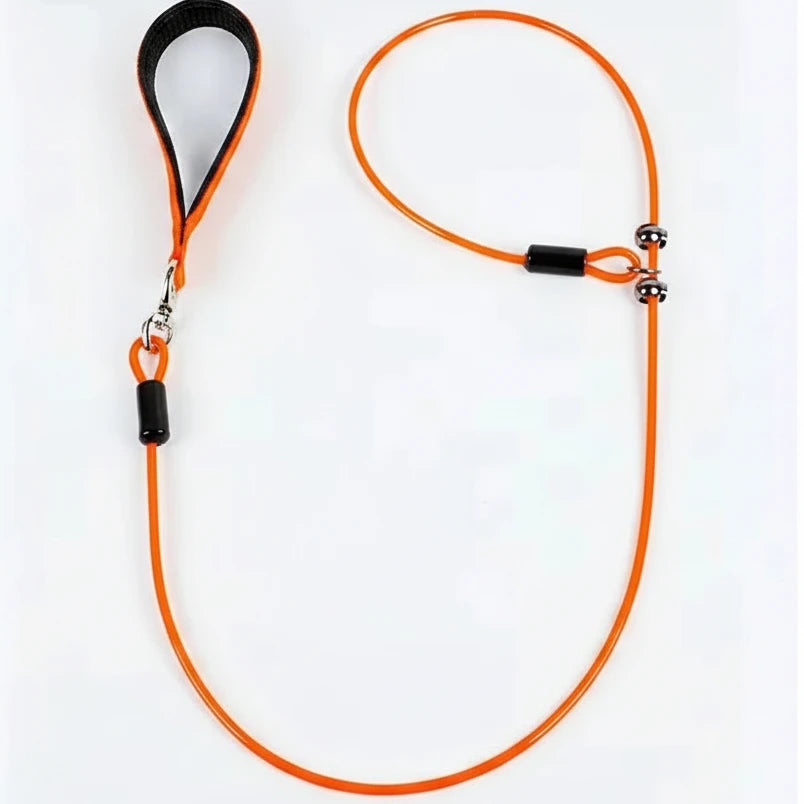Laisse lasso pour chien de chasse orange