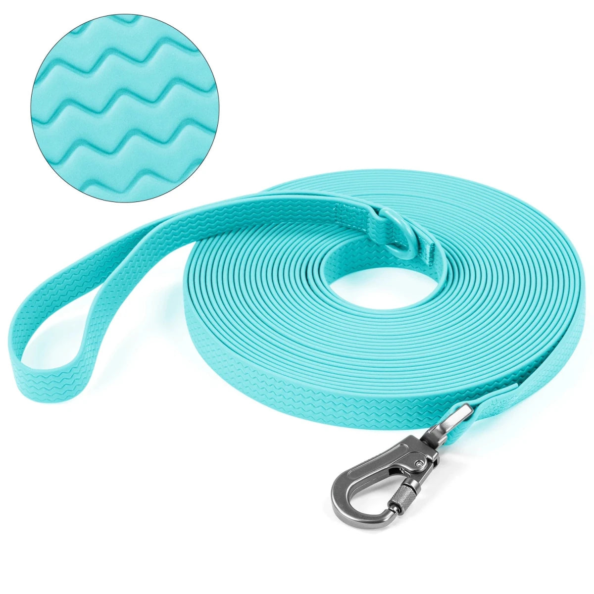 Laisse pour chien 10m bleu claire