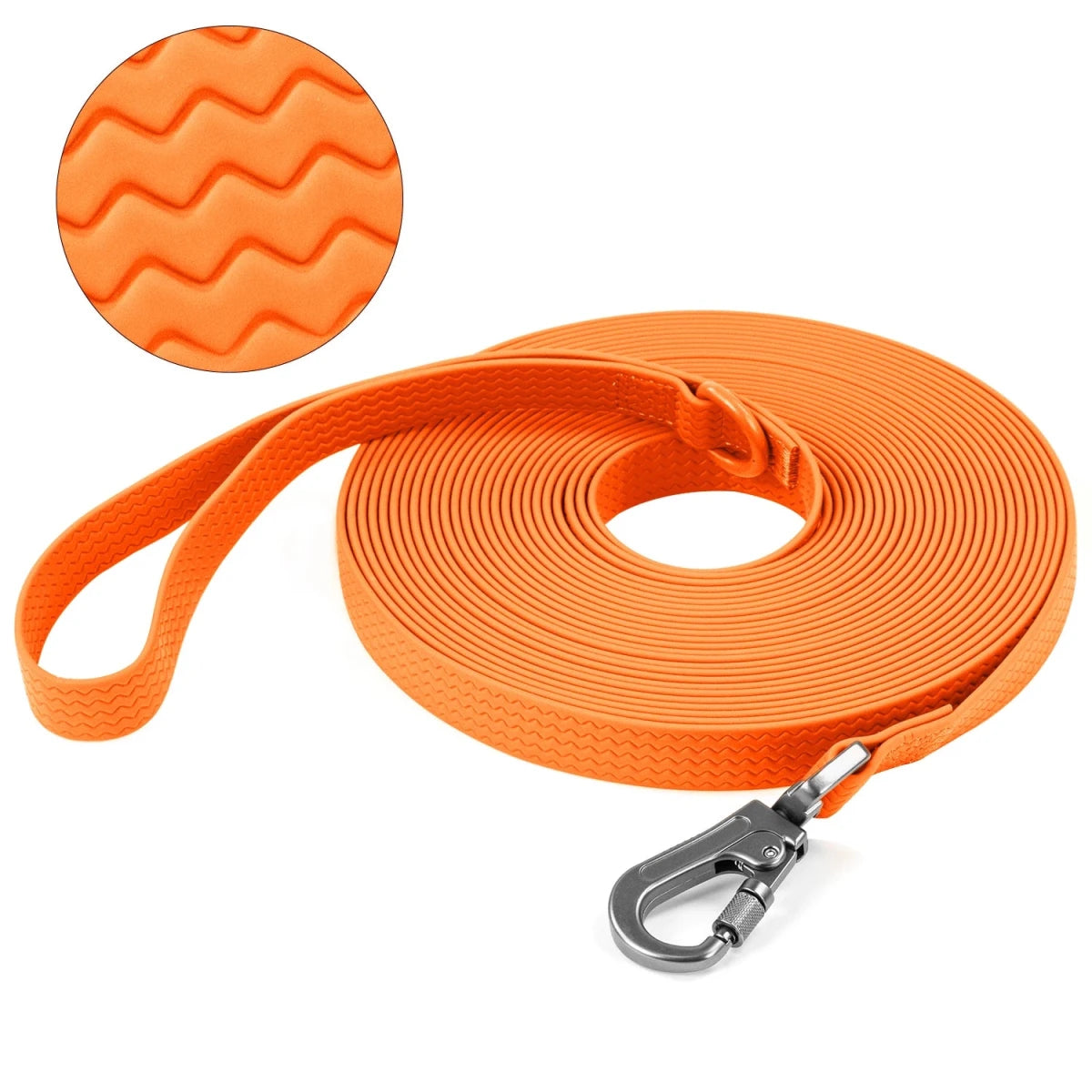 Laisse pour chien 10m orange