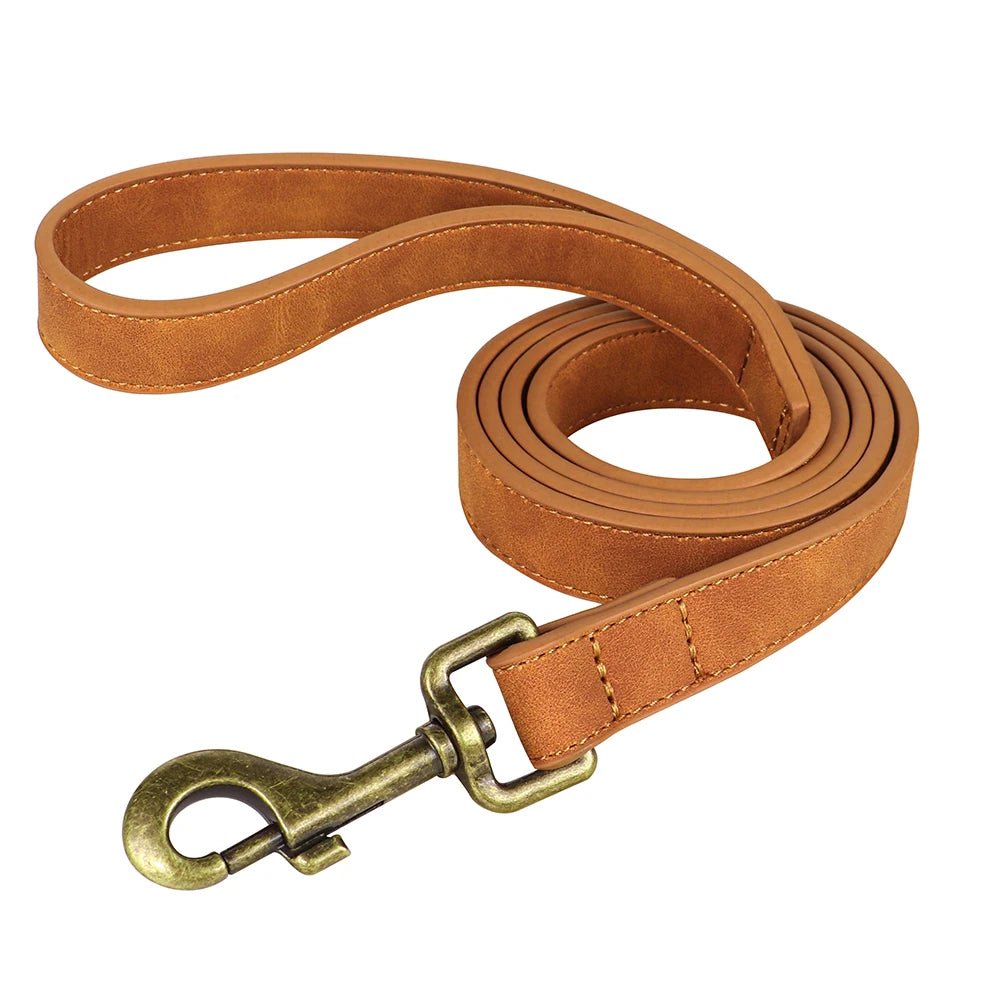Laisse pour chien cuir brun