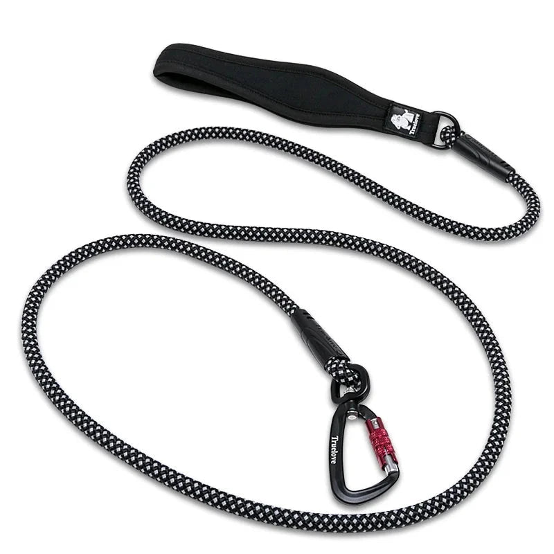Laisse pour chien de chasse noir et blanc