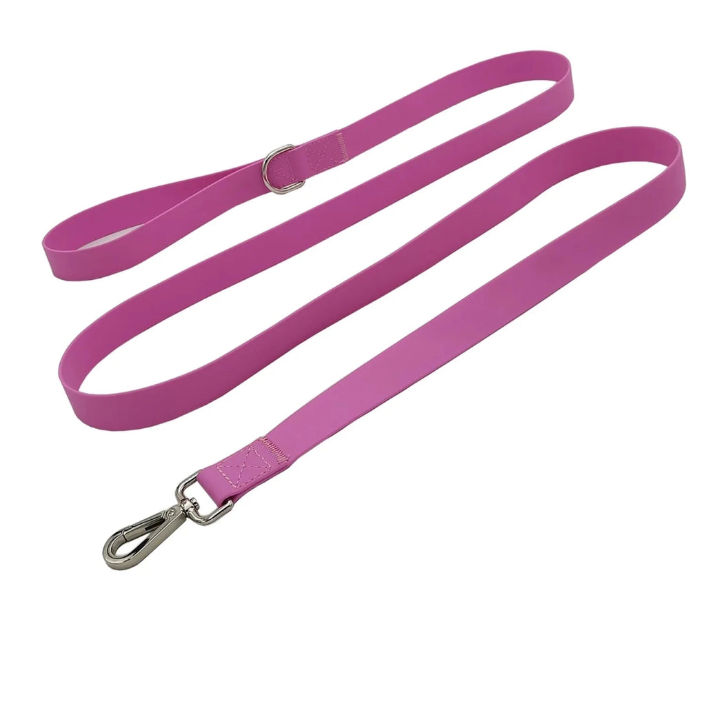 Laisse pour chien élastique rose