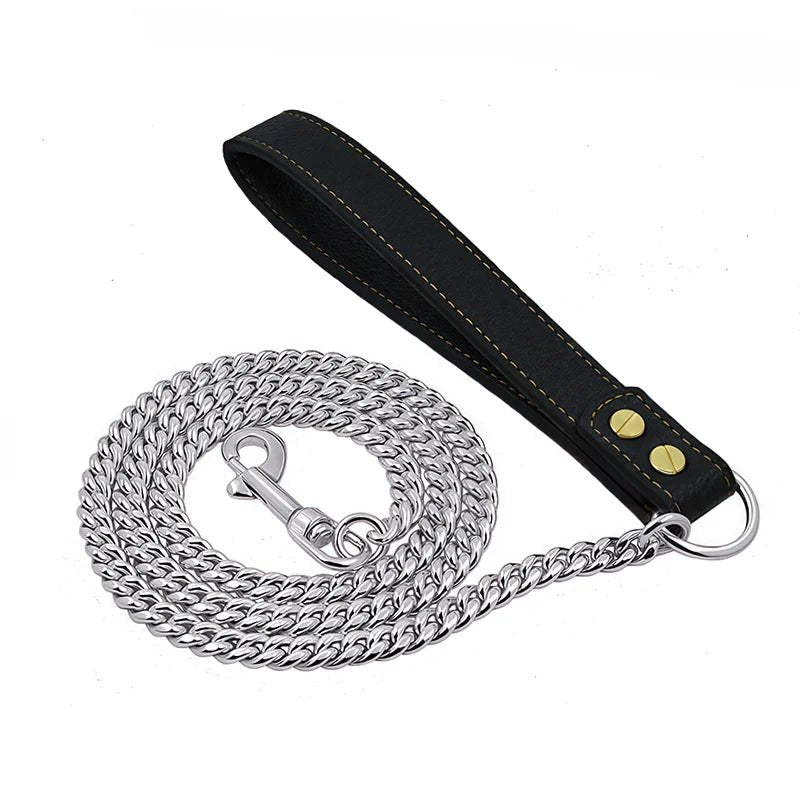 Laisse pour chien labrador argent