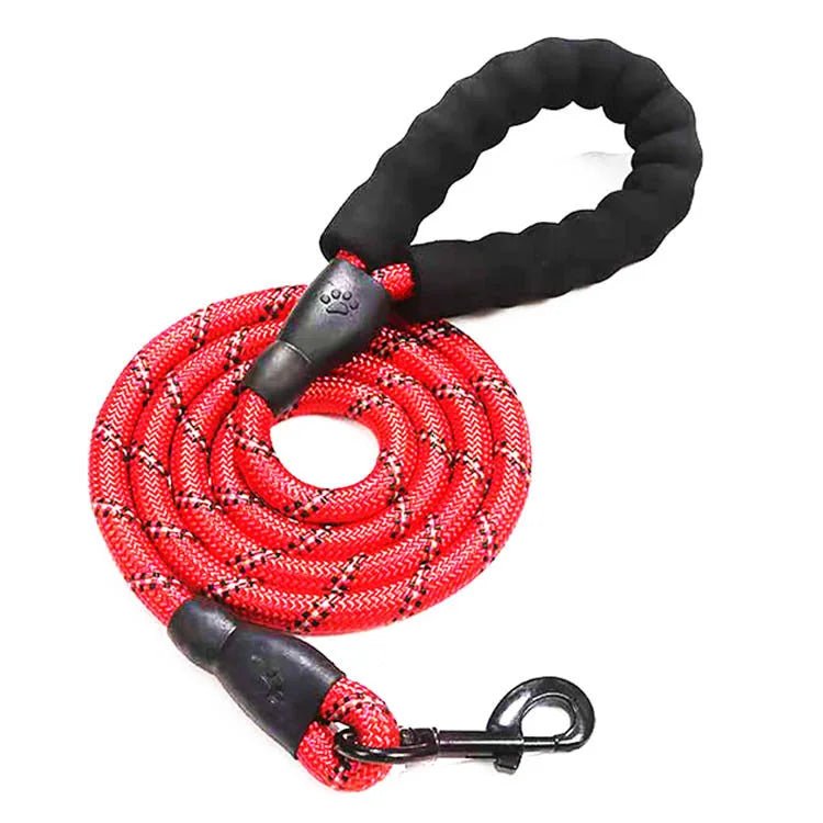 Laisse pour gros chien qui tire fort rouge 