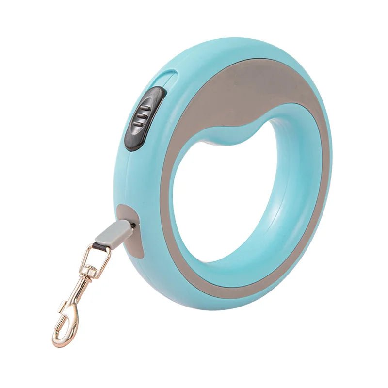 Laisse pour chien american staff bleu et gris
