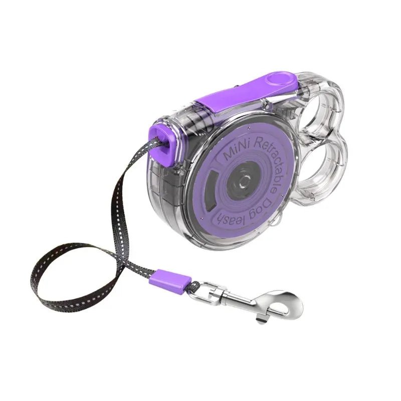 Laisse téléscopique pour chien violet