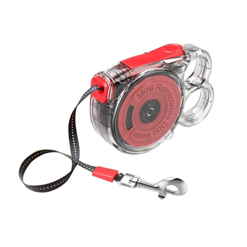 Laisse téléscopique pour chien rouge