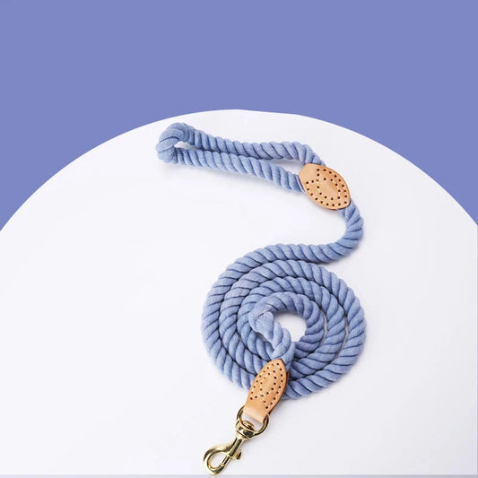 laisse corde bleu pour chien résistante et design de boutiquechien
