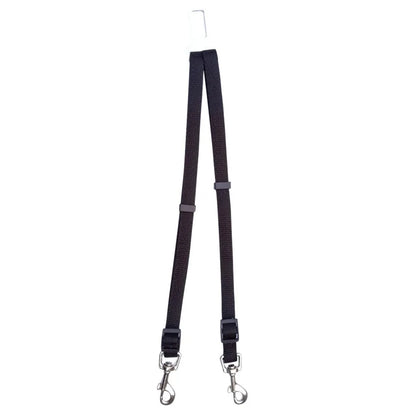 laisse de sécurité de couleur noir pour les chiens. Laisse permettant d'attaché son chien dans la voiture. Image produit Boutiquechien