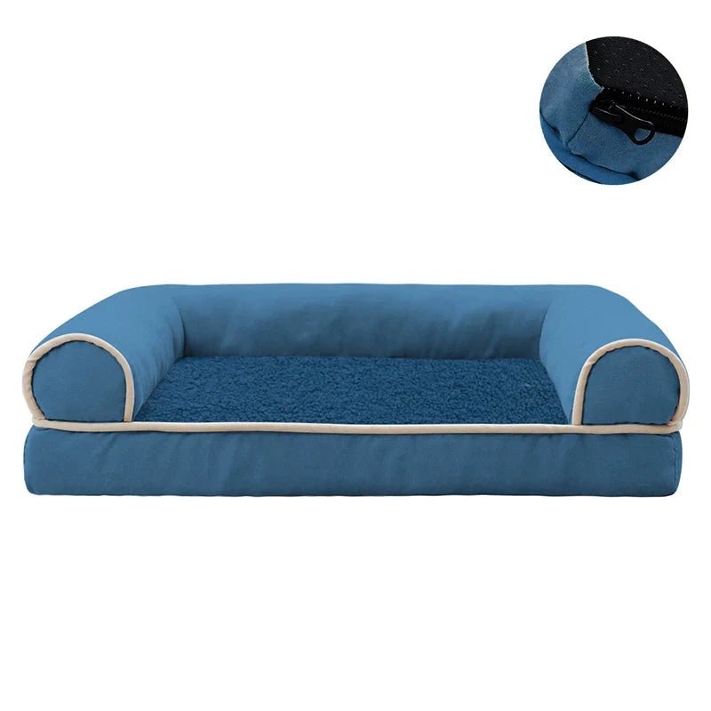 Lit panier pour chien xxl bleu