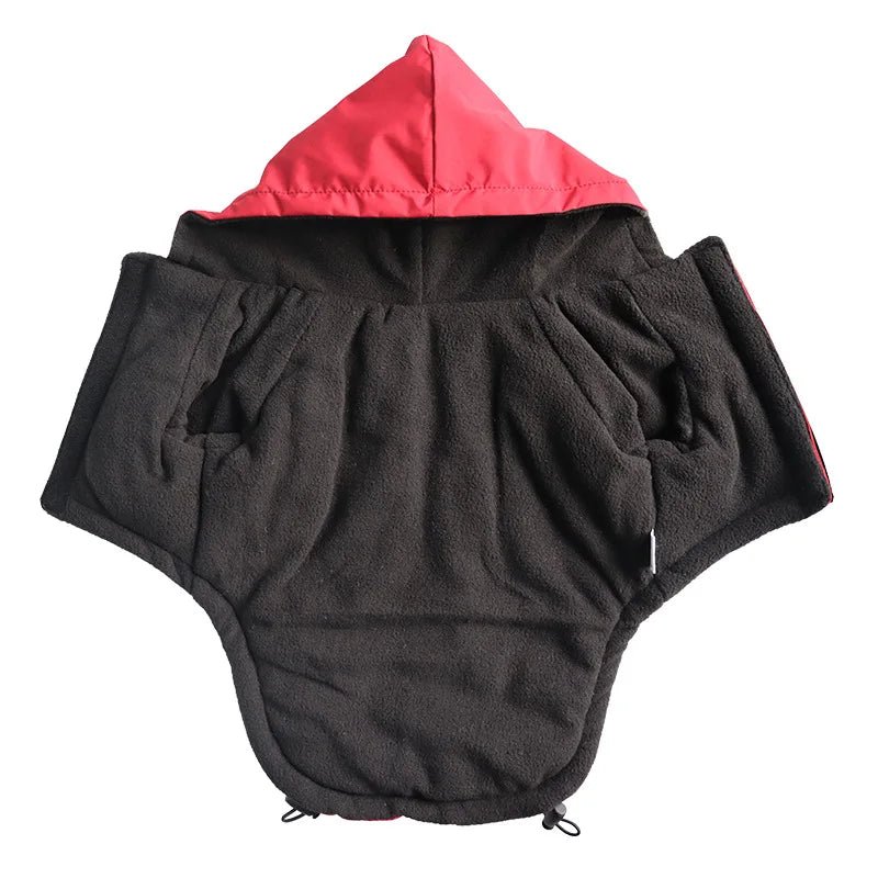 Manteau à capuche chihuahua xxs ouvert