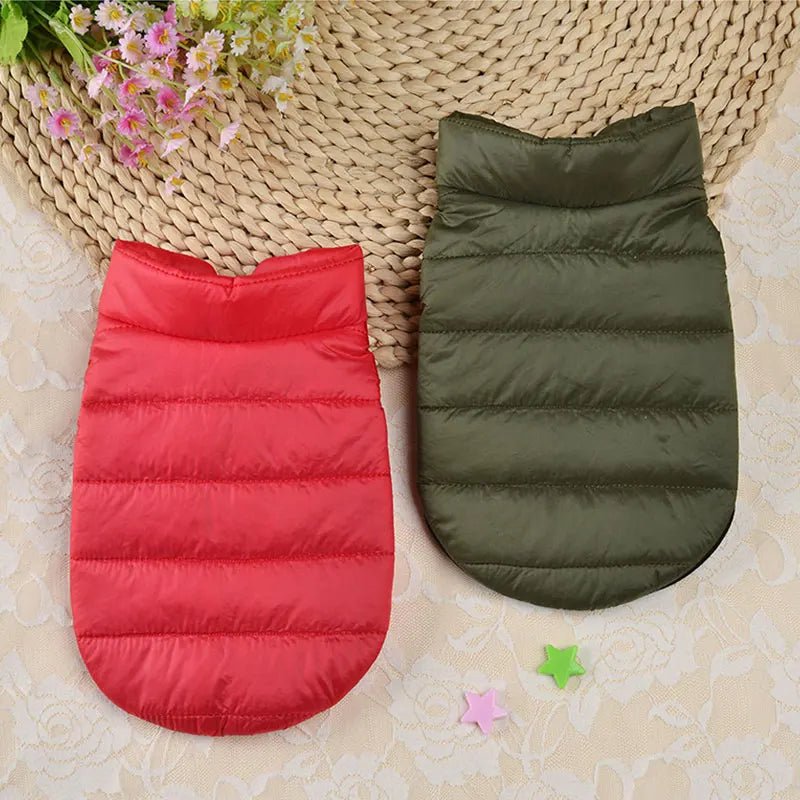 Manteau chihuahua xxs kaki et rouge 