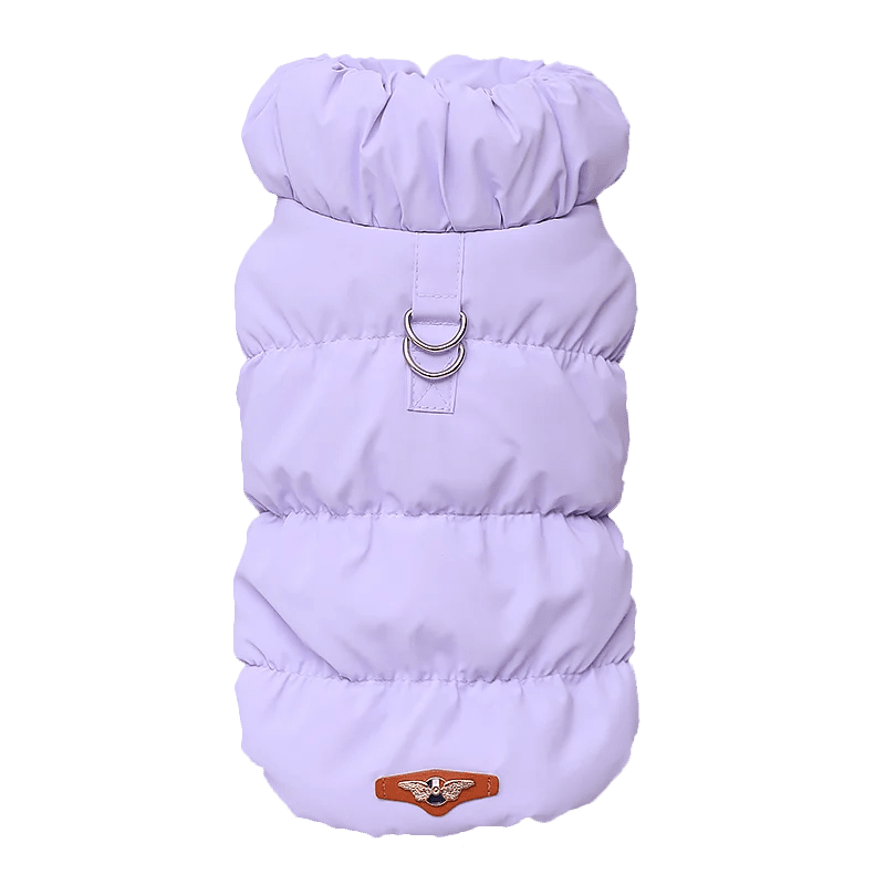 Veste pour chihuahua de couleur Bleau avec double anneaux de maintien pour les chiens. Image produit Boutiquechien