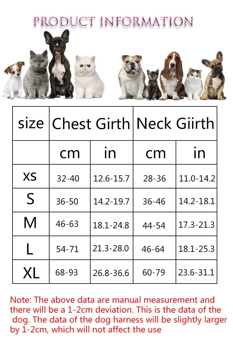 Meilleur harnais pour gros chien dimensions total 