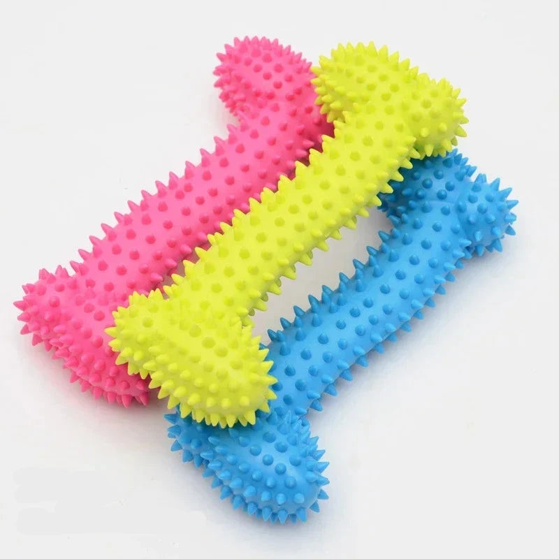 os en caoutchouc de couleurs aléatoires pour chien 