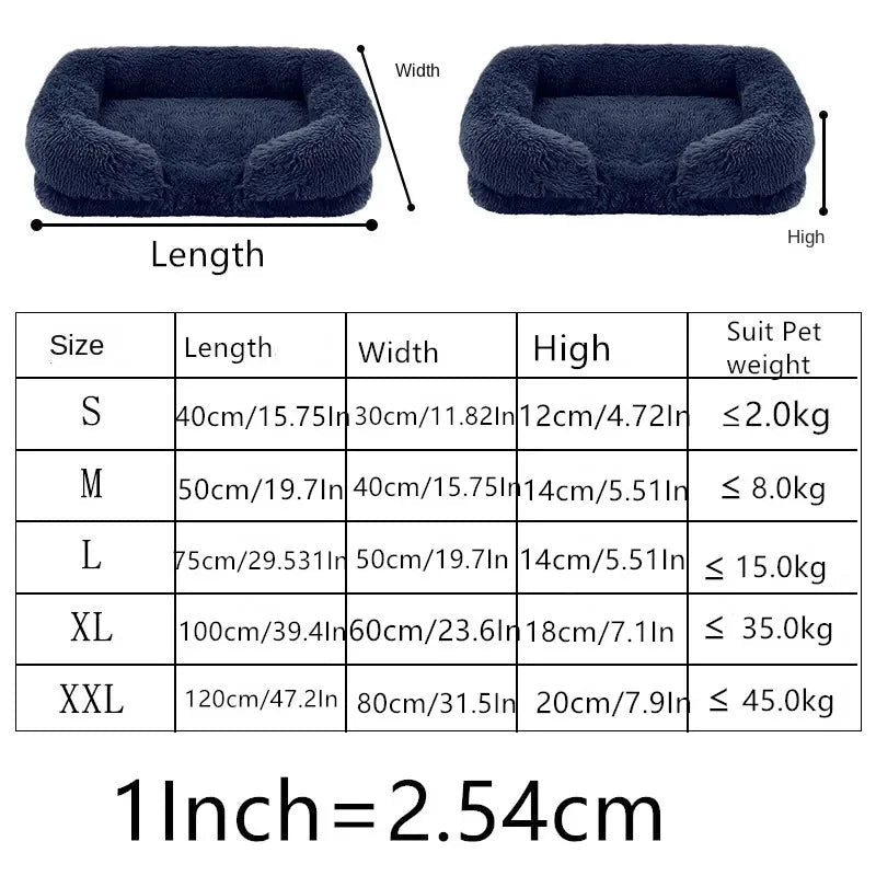 Panier anti stress chien dehoussable dimensions