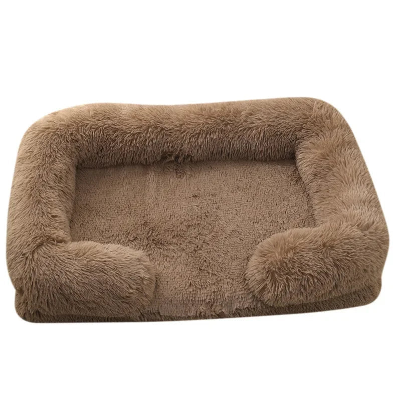 Panier anti stress chien dehoussable brun fonce