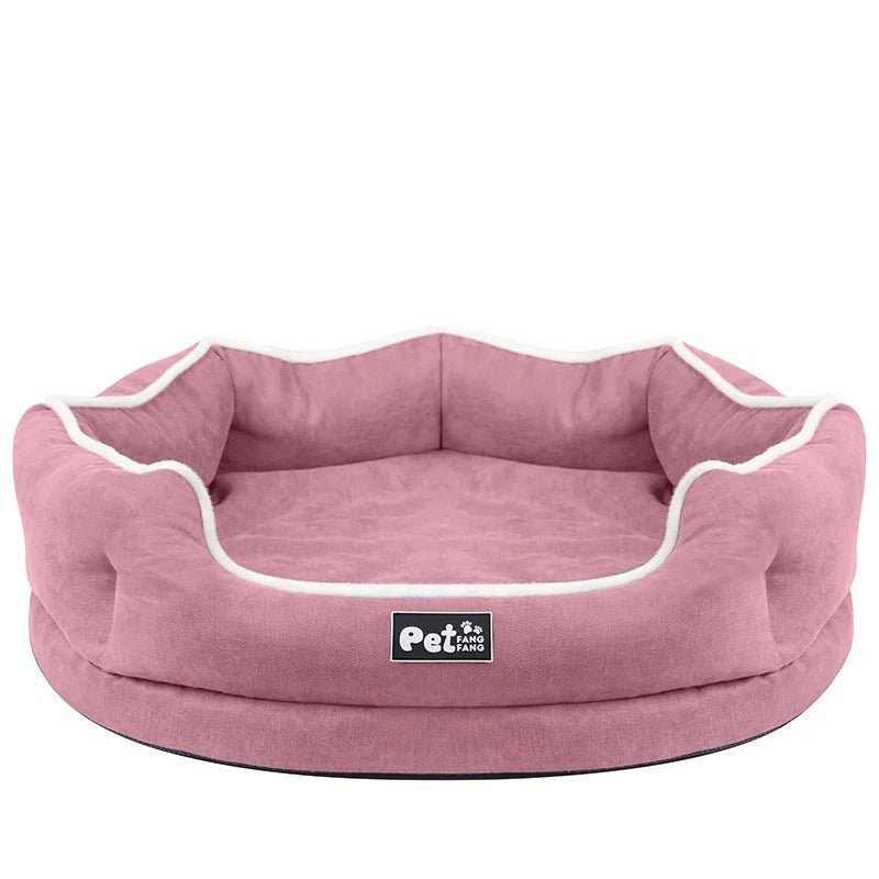 Panier pour chien de couleur rose et blanc élégant et durable. Image produit boutiquechien
