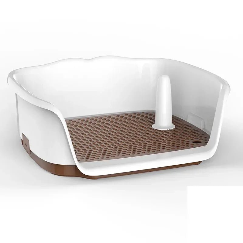 panier de propreté pour chien de couleur brun et blanc. Image produit Boutiquechien