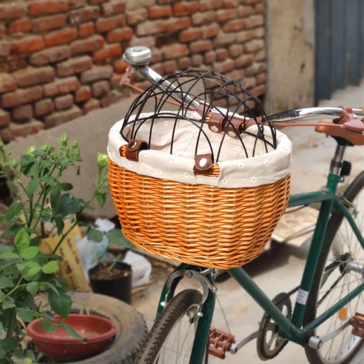 panier chien osier 