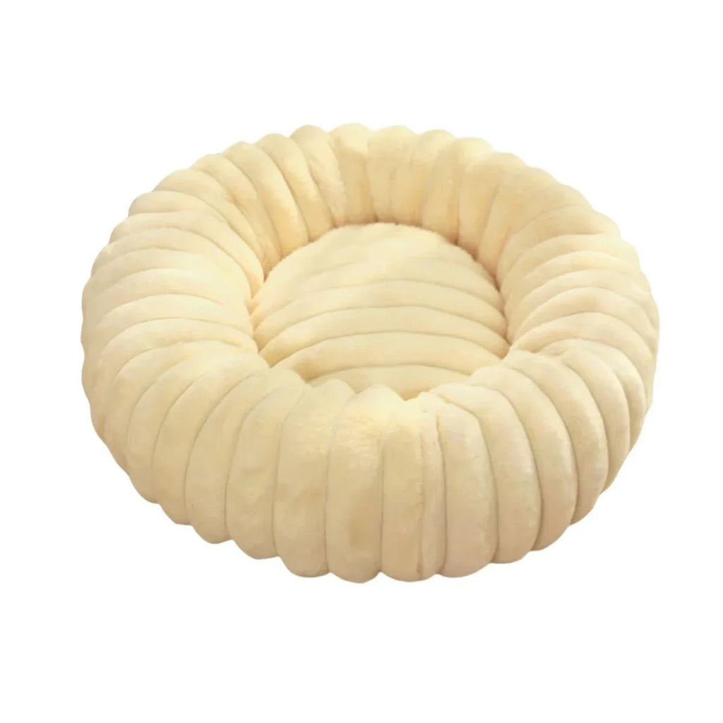 Panier donut chien xxl beige