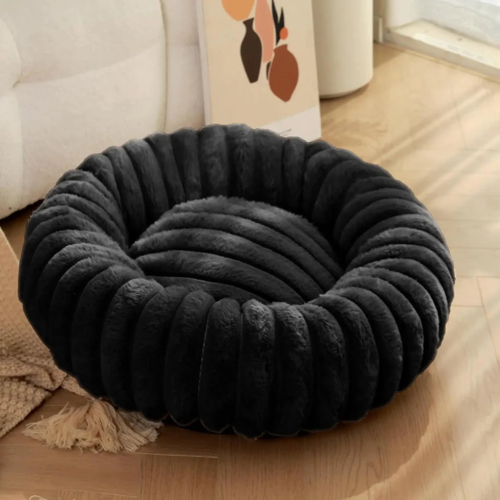 Panier donut chien xxl noir