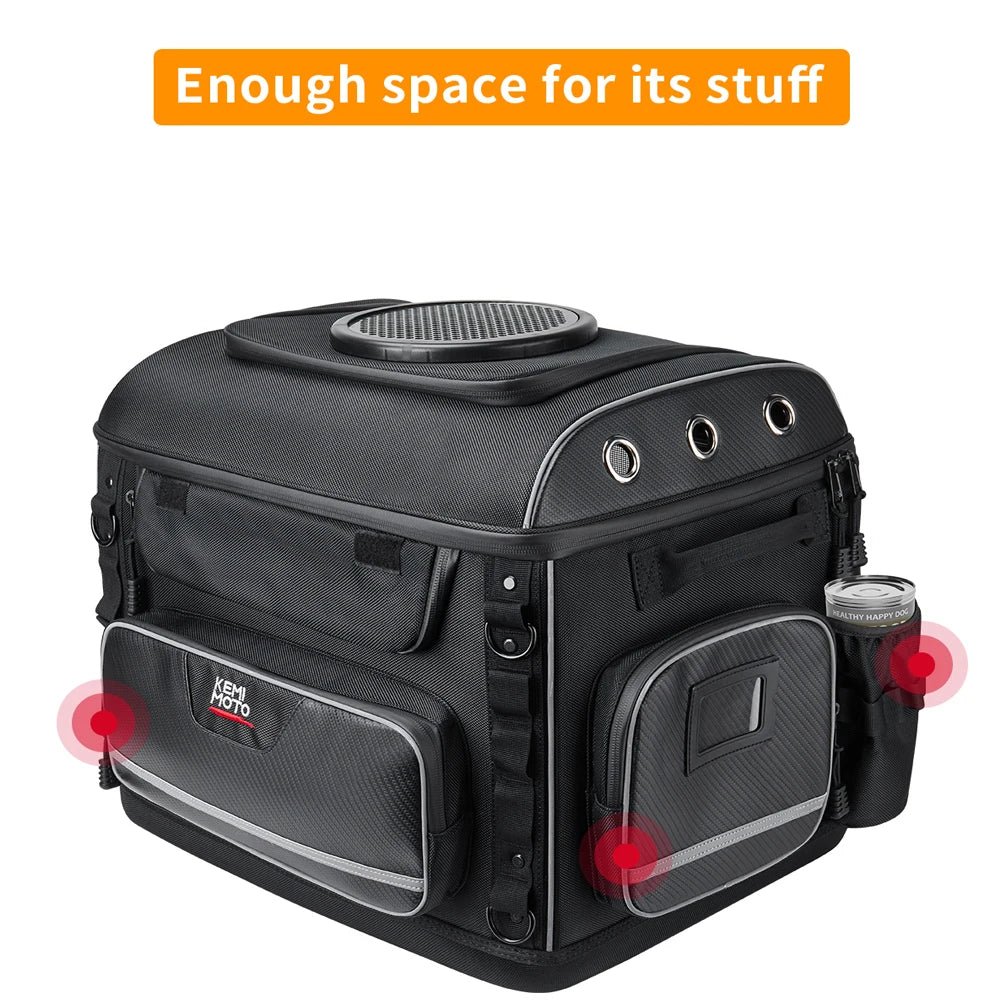 Panier moto pour chien compartiment rangement