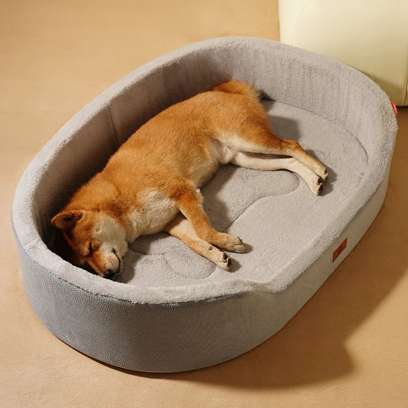 Panier pour chien grande taille shiba gris 