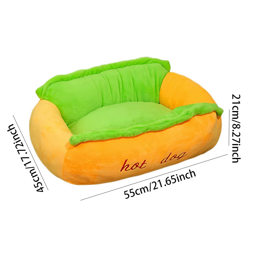 Panier pour chien hot dog dimensions 