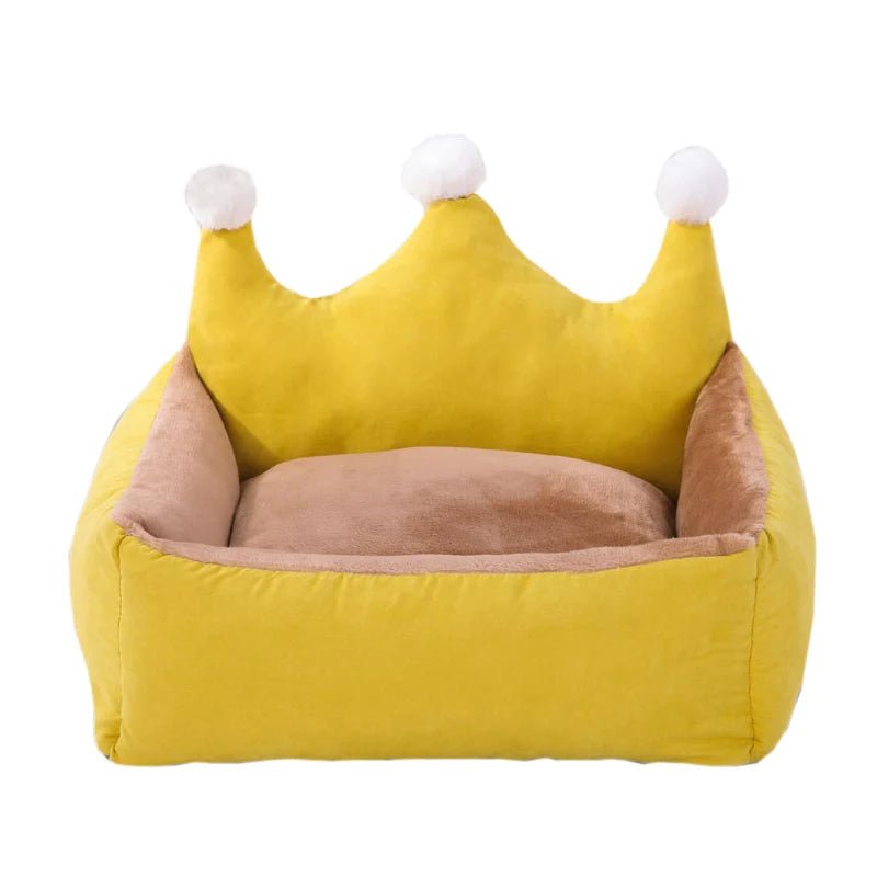 Panier pour chien princesse jaune