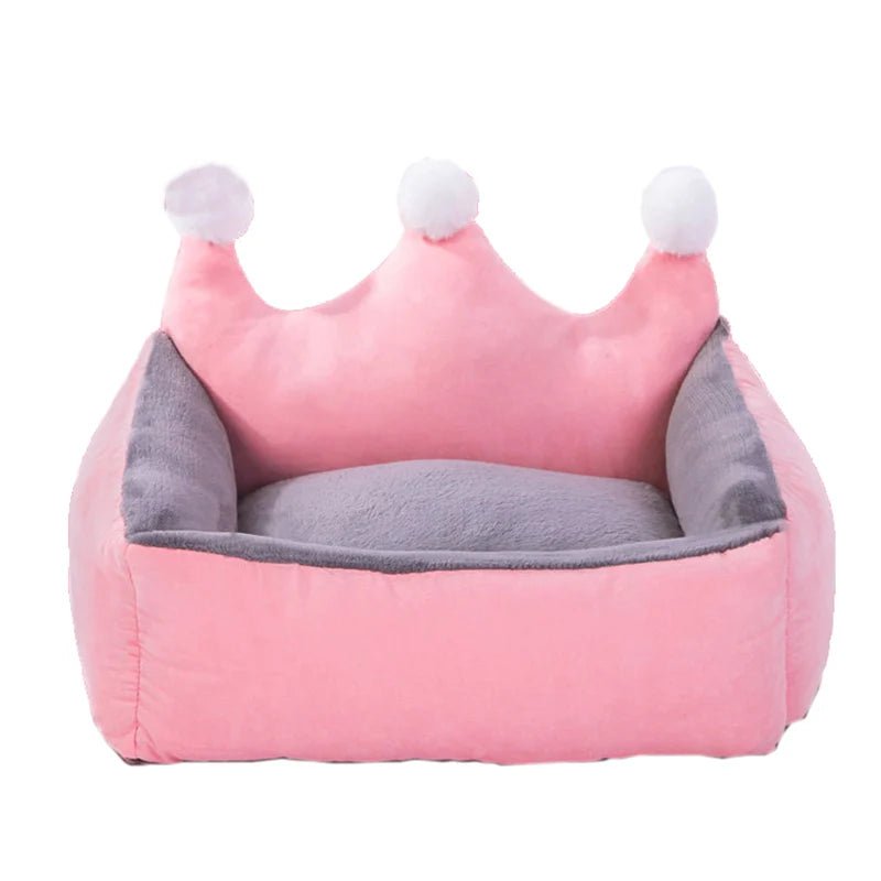 Panier pour chien princesse rose et gris