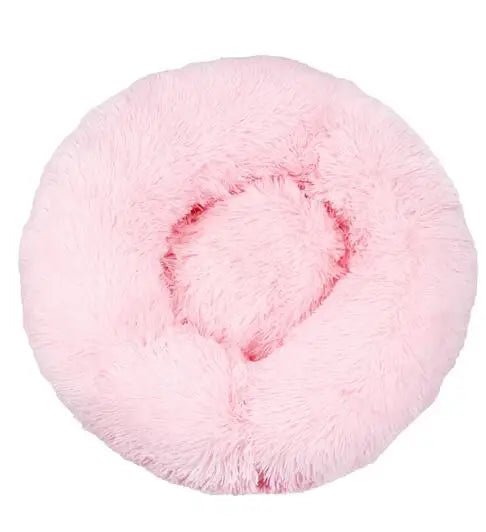panier rose fluffy pour grand chien. image produit de boutiquechien