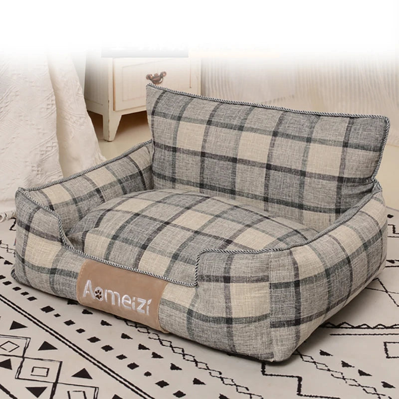 Panier canapé de couleur gris de boutiquechien