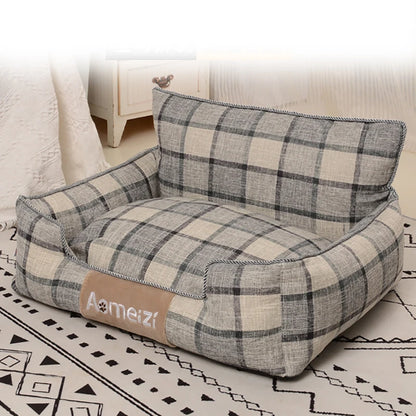Panier canapé de couleur gris de boutiquechien