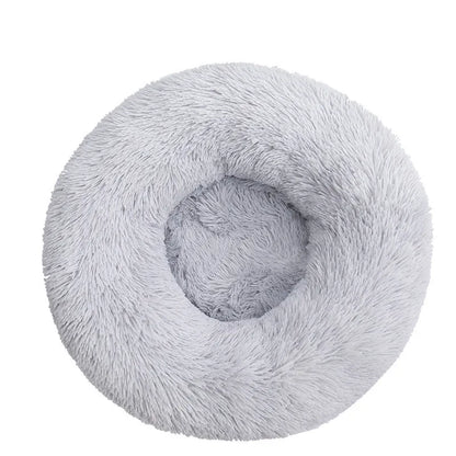 panier fluffy gris claire pour grand chien moelleux et doux pour chien de boutiquechien
