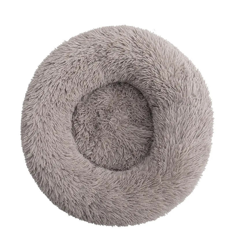 panier fluffy gris pour chie gris moelleux et doux. Image produit de boutiquechien